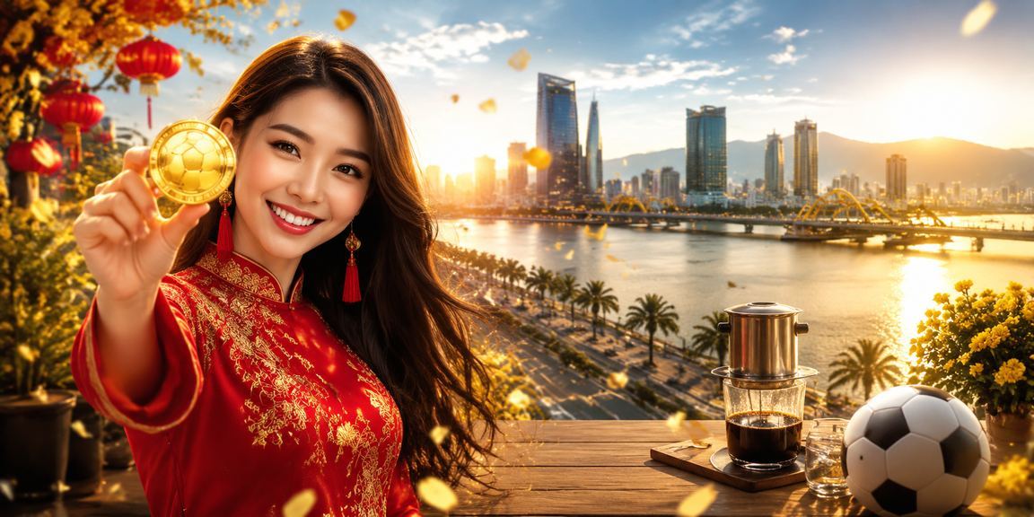 Người dùng tại Đà Nẵng xem kèo bóng đá và đặt cược trực tuyến qua điện thoại bên tách cà phê